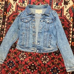 Anthropologie Blue Jean Jacket
